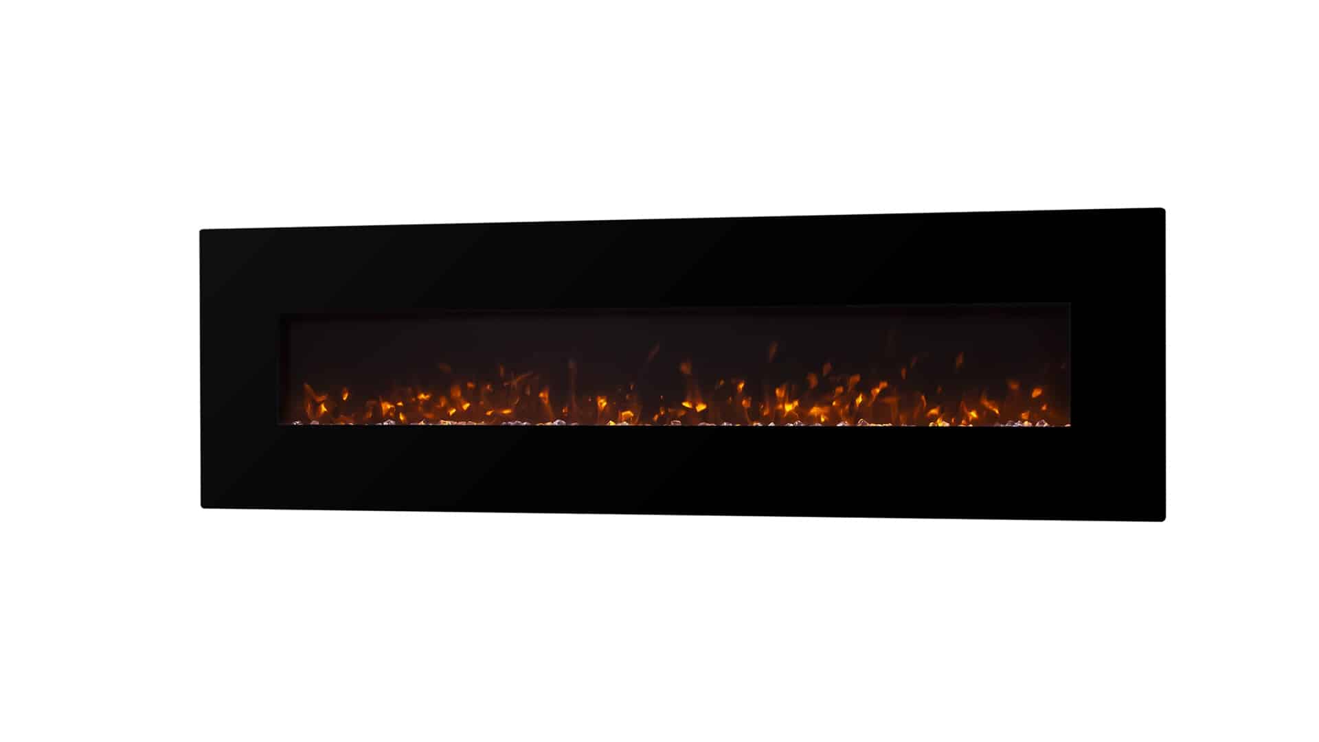 De Sfeerhaard - Elektrische haard - Vancouver 182  cm - Zwart - Met verwarming