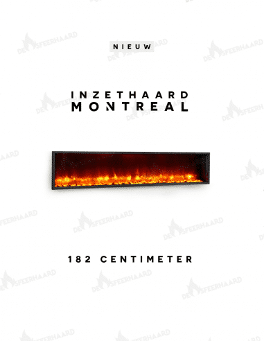 De Sfeerhaard - montreal brede elektrische inzethaard van 128 cm 2